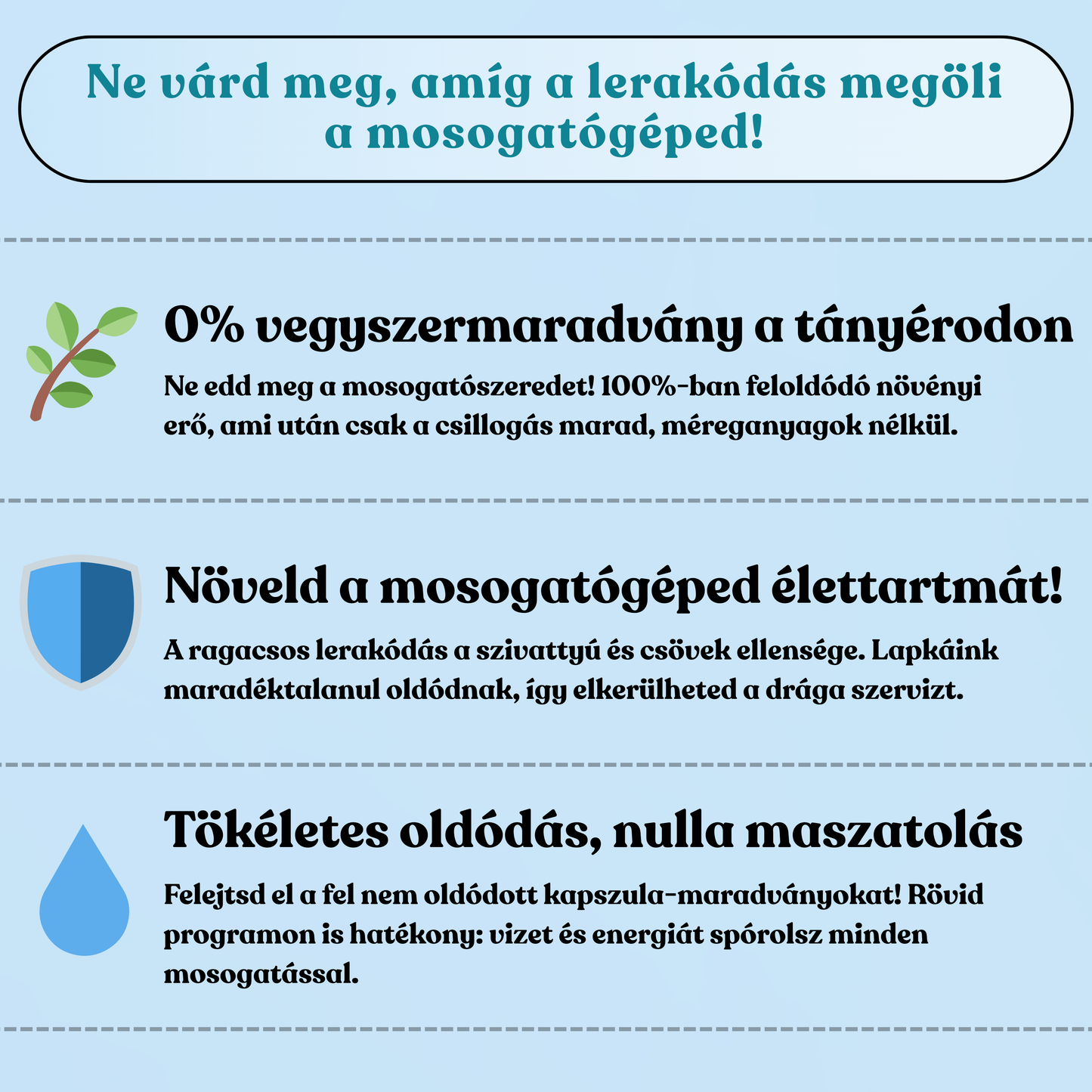 Környezetbarát mosogatólap (120db)