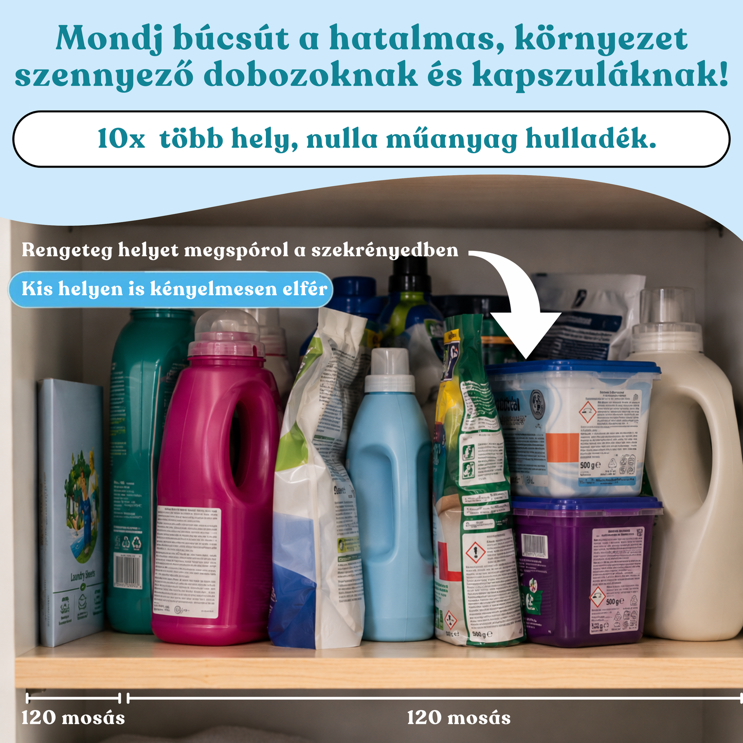 Környezetbarát mosogatólap (120db)