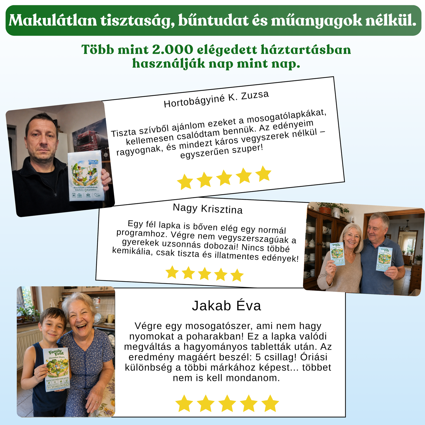 Környezetbarát mosogatólap (120db)