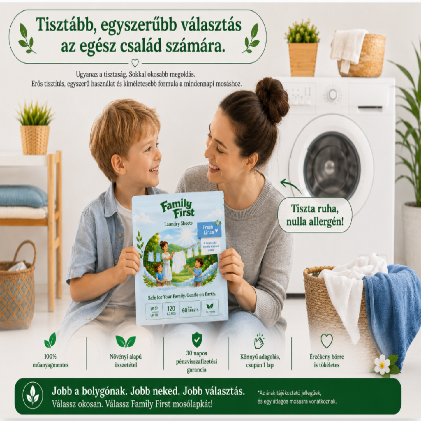 Környezetbarát mosólap (120db)